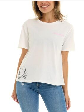NWT Keith Haring Women's White Graphic Tee